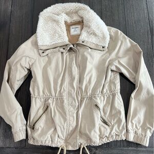 Old Navy tan coat size large